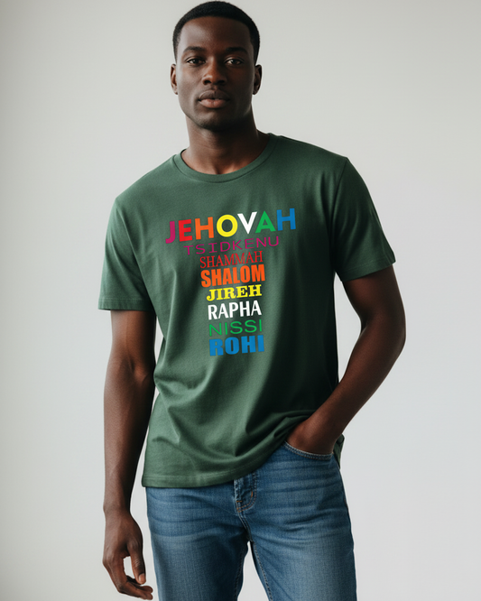 Green Names of God T-shirts